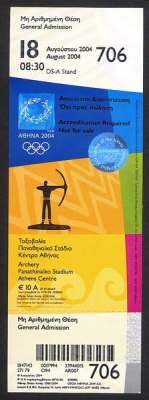 2004 olympic games ticket