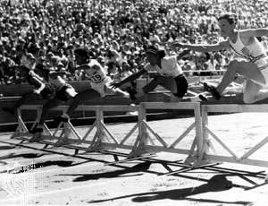 Babe Didrikson hurdles Los Angeles Olympic Games 1932